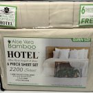 Queen Sheet Set Bamboo Hotel Brand Deep Pocket Ultra Soft Wrinkle Free Beige