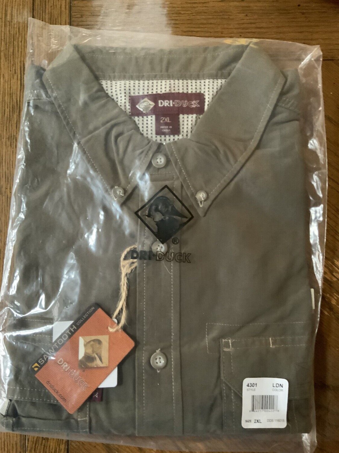 NEW Dri Duck Sawtooth Loden Camo Green Long Sleeve 2XL #4301 UPF 30 Vented