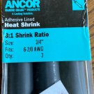 Ancor 306103 Marine Grade Electrical Adhesive Lined Heat Shrink Tubing (3/4-I...
