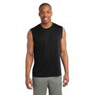 SPORT TEK SLEEVELESS  Dri Fit Wick MUSCLE T-shirts Mens Sz Large ST352 Black