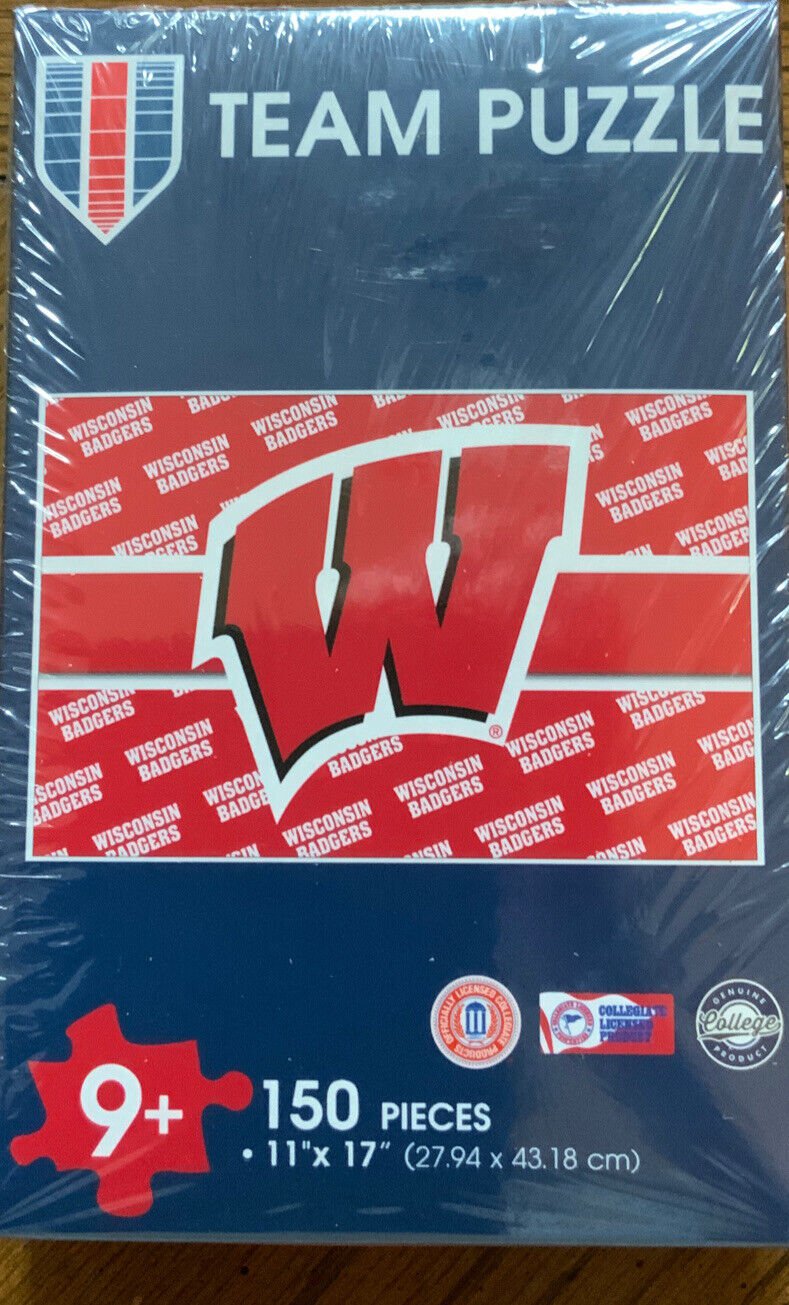 Wisconsin Badgers Team Puzzle Official150pc New Fully Licensed 11 X 17&acirc;�� Go Bucky