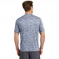 Sport-Tek ST390 Mens T Shirt Posi Charge Electric Heather True Navy Size Medium