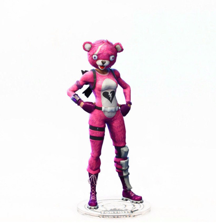 fortnite pink bear toy