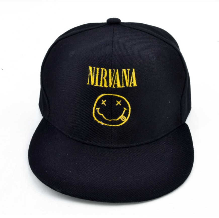 NIRVANA Rock band Baseball caps Nevermind Letter Embroidery Smells Like