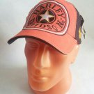 Cap Motorcycle Hat Racing Hat Adjustable Orange/Black
