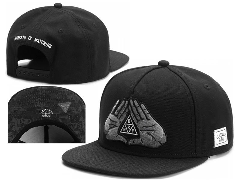 New Hip Hop Men/'s CAYLER Sons Hat adjustable Baseball Snapback Black Street cap