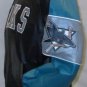 San Jose Sharks Men Small Full-Zip Embroidered Leather Jacket NHL Black