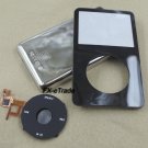 Full Set Black Front Faceplate Cover Back Housing Case Clickwheel Button for iPod 5th gen Video 30GB