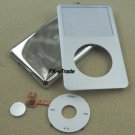Silver Front Faceplate Cover Back Housing Case White Clickwheel for iPod 7th gen Classic Thin 160GB