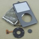 Gray Front Faceplate Cover Back Housing Case Clickwheel Button for iPod 7th gen Classic Thin 160GB