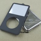 Black Front Faceplate Cover Metal Back Housing Case for iPod 7th gen Classic Thin 160GB