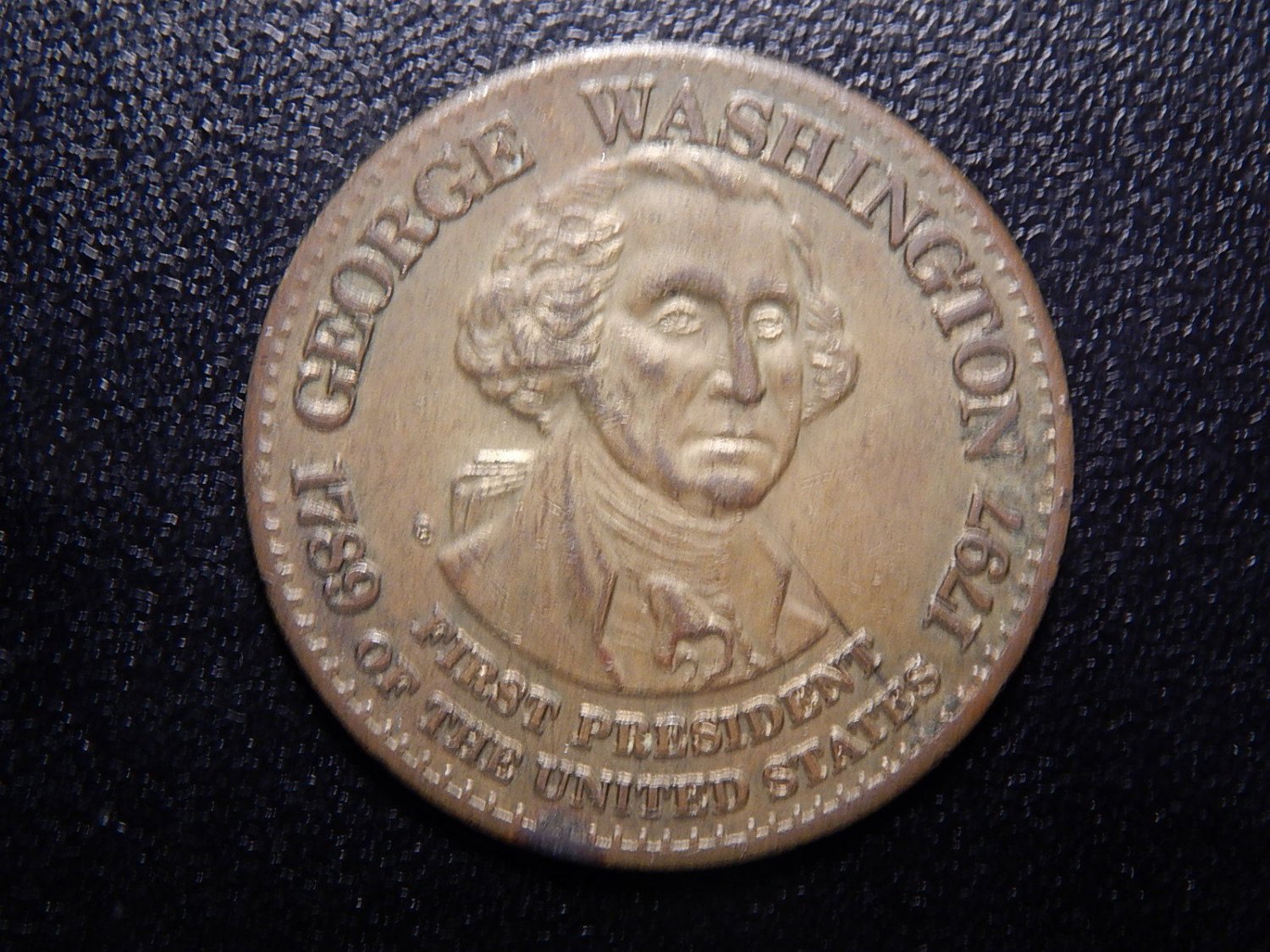 GEORGE WASHINGTON FIRST PRESIDENT OF THE UNITED STATES TOKEN! KK254X