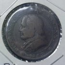 ITALY VATICAN 1867 1 SOLDO PIUS IX COIN   T82UXXX
