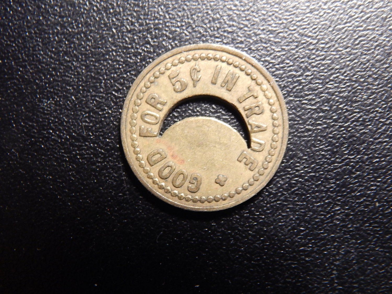 GEM EL PASO GOOD FOR 5 CENTS IN TRADE TOKEN! KK47DXX