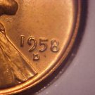 1958-D/D RPM-2 EAST LINCOLN WHEAT CENT! -  GEM BU RED~TOUGH VARIETY~!- T40UDXX