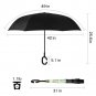 Inverted Double Layer Windproof UV Protection Reverse folding Rain Umbrellas for Men and Women