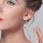 EVER FAITH 925 Sterling Silver CZ Birthstone Tear Drop Chandelier Earrings