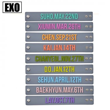 9pcs/lot silicon exo birthday bracelet free shipping