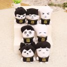 7pcs/lot free shipping bts member ugly cartoon doll plush toy
