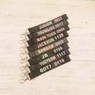 8pcs/lot free shipping got7 member laser name cellphone straps with pendent