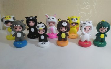 9pcs/lot exo member ac toys sculpt figure free shipping