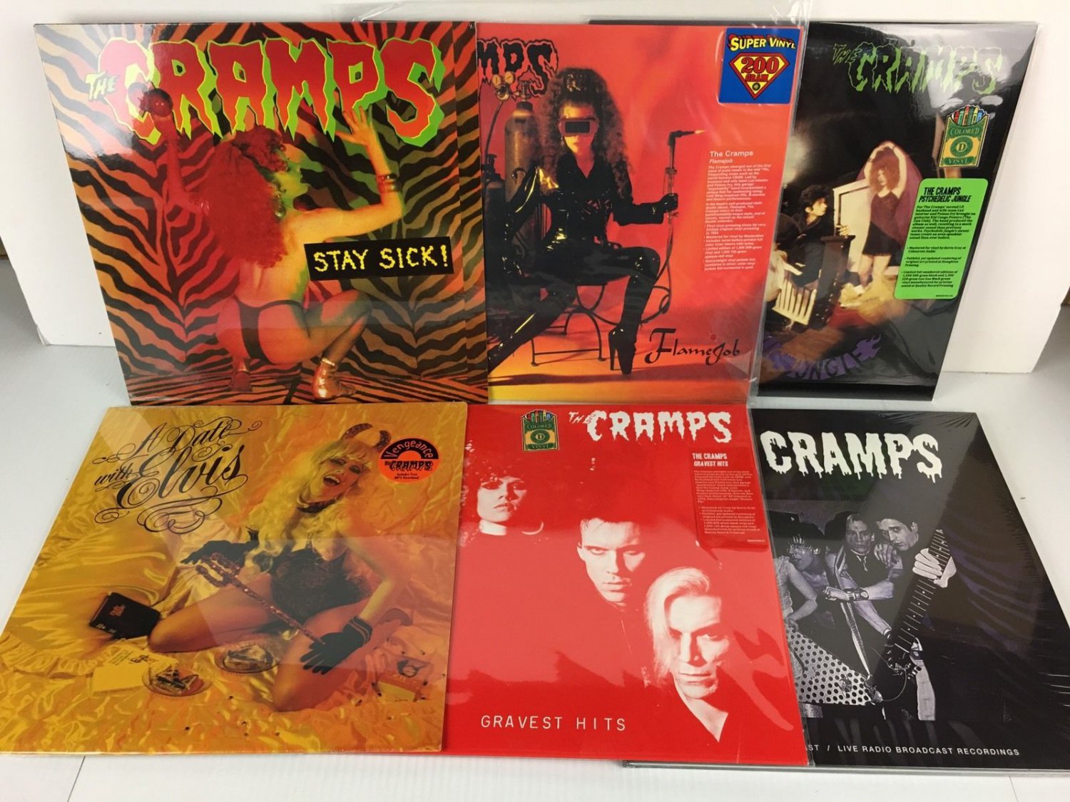 The Cramps LP Record Vinyl Collection Lot - BRAND NEW + Color Vinyl