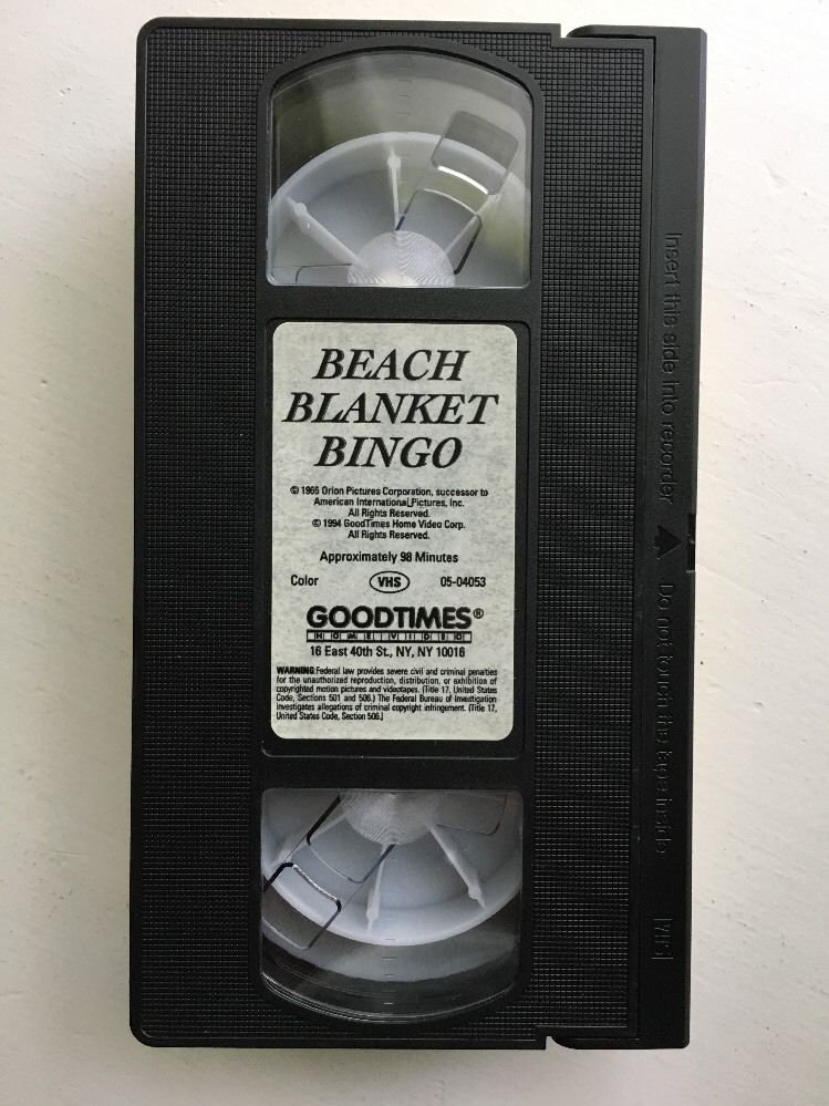 Beach Blanket Bingo (VHS, 1995) Funicello, Frankie Avalon