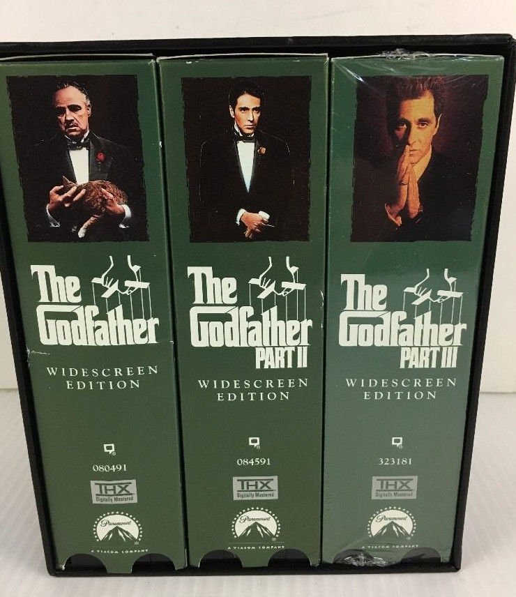 The Godfather Collection (VHS, 1997, 6-Tape Set, Widescreen) Godfather ...