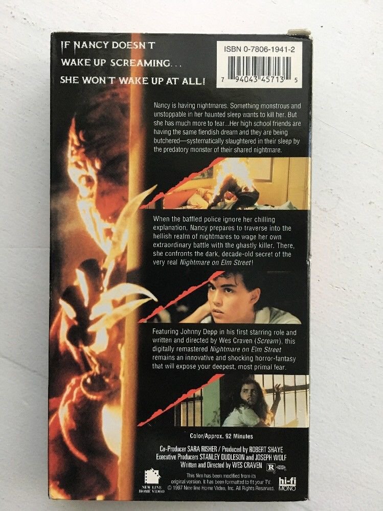 A Nightmare on Elm Street (VHS, 1997) Wes Craven