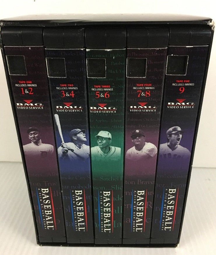 Baseball A Film by Ken Burns BMG Video Boxed Set (VHS, 1997, 5Tape Set)