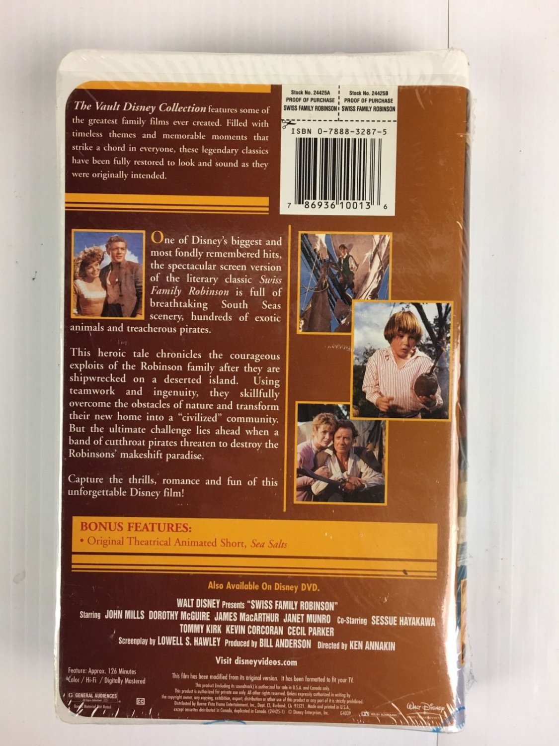 Swiss Family Robinson (VHS, 2002) BRAND NEW