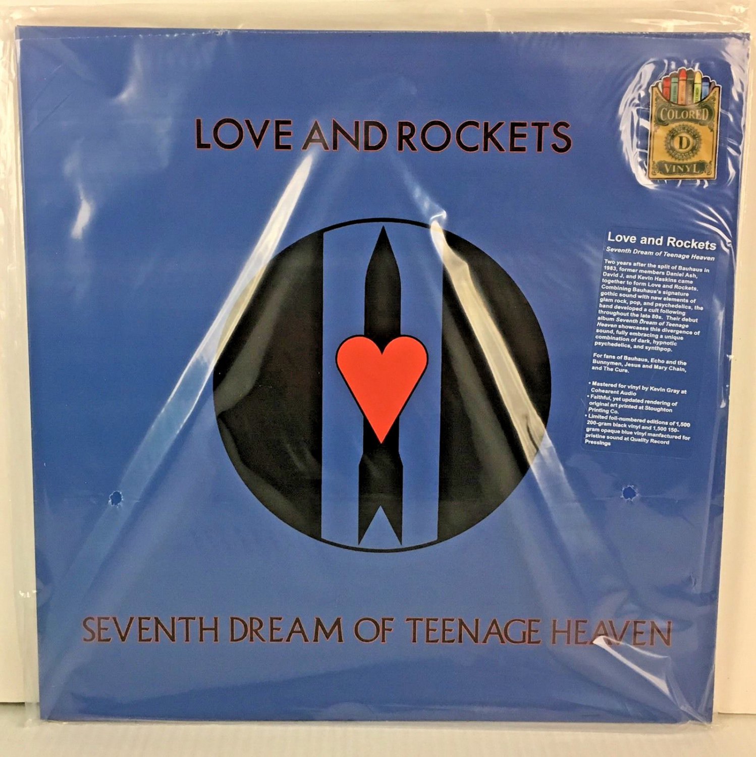 Love And Rockets Seventh Dream Of Teenage Heaven LP Record BRAND NEW Blue
