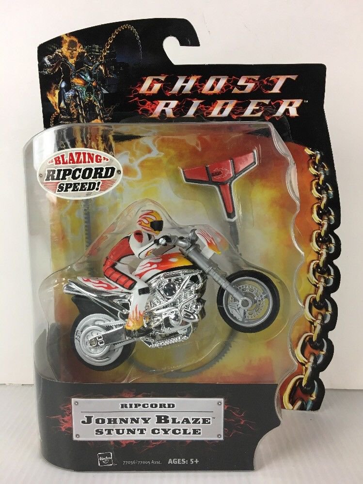 Ghost Rider Johnny Blaze Ripcord Stunt Cycle - Brand New