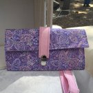 Purple Paisley Wristlet