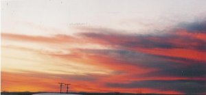 Sunset 5 10 x 13 framed