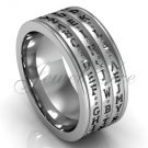 Platinum three row Da Vinci cryptex, codex, decoder ring LB-2025.