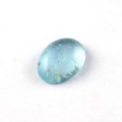 1 Pcs Natural Aquamarine Oval 12x14mm 9.25Cts Smooth Cabochon Handmade Gemstone