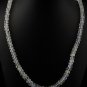 1 Strand Natural Fire Rainbow Moonstone Rondelle Stack Beads Necklace 17" Long