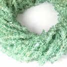 2 Strands Natural Aquamarine Smooth Uneven Chips Beads Gemstone Strands 34" Long