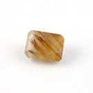 1 Pcs Natural Golden Rutile Rectangle 8x11mm 4.78Cts Normal Cut Loose Gemstone