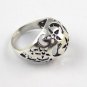 1 Pcs Beautiful Star And Moon Shape 925 Sterling Silver High Polished Nice Ring