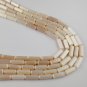 5 Strands Light Pink Monalisa Loose Gemstone Tube Shape 5x16-6x18mm 15" Long