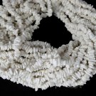 3 Strands Synthetic White Coral Endless Chips 34" Uncut Freeform Loose Beads
