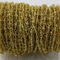 5 Feet Green Tourmaline CZ Wire Wrapped Rosary Style Bead Linking Beaded Chain
