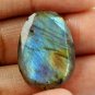1 Pcs Natural Blue Fire Labradorite Uneven 23x25mm 16.20Cts Faceted Cut Gemstone