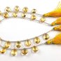 1 Strand Natural Citrine Pear Shape Faceted 11x8mm Gemstone 7" Long (13 PCS)