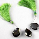 3 PCs Green Tourmaline Cubic Zirconia Gemstone Briolette 15X20mm Gemstone Beads