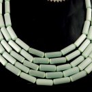 5 Strands Sea Blue Monalisa Gemstone Tube Shape 5x18mm 15'' Long Smooth Beads