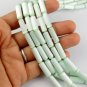 5 Strands Sea Blue Monalisa Gemstone Tube Shape 5x18mm 15'' Long Smooth Beads
