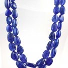 2 Strand Natural Tanzanite Uneven Freefom Tumble Necklace 780 Cts 10x12-12x20mm